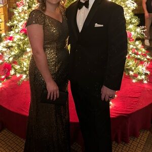 Elegant Sequin Evening Gown
